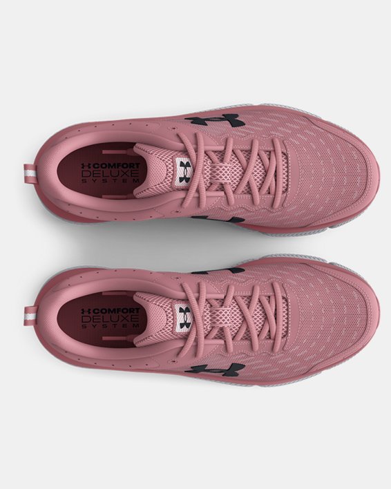 Women's UA Charged Assert 10 Wide (D)  Running Shoes, Pink, pdpMainDesktop image number 2